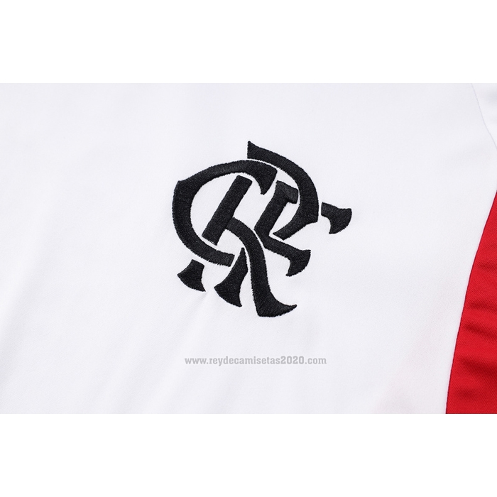 Chandal del Flamengo Manga Corta 2023-2024 Blanco - Pantalon Corto